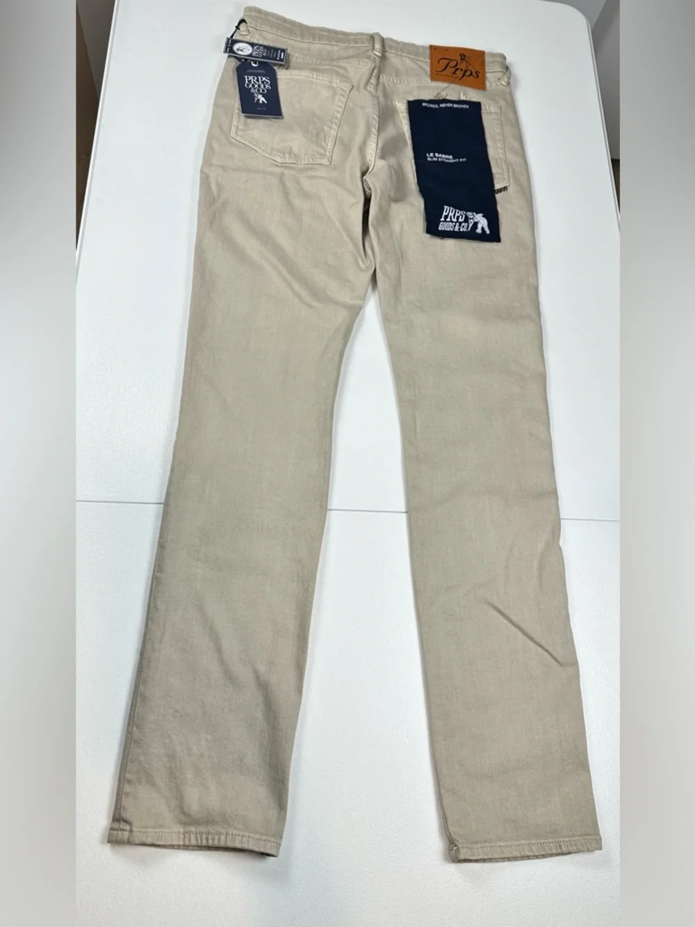 NWT PRPS Jeans Le Sabre Slim Straight Fit Mens Size 32x34 Japanese Denim Stretch